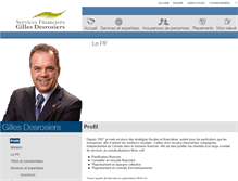 Tablet Screenshot of gillesdesrosiers.com